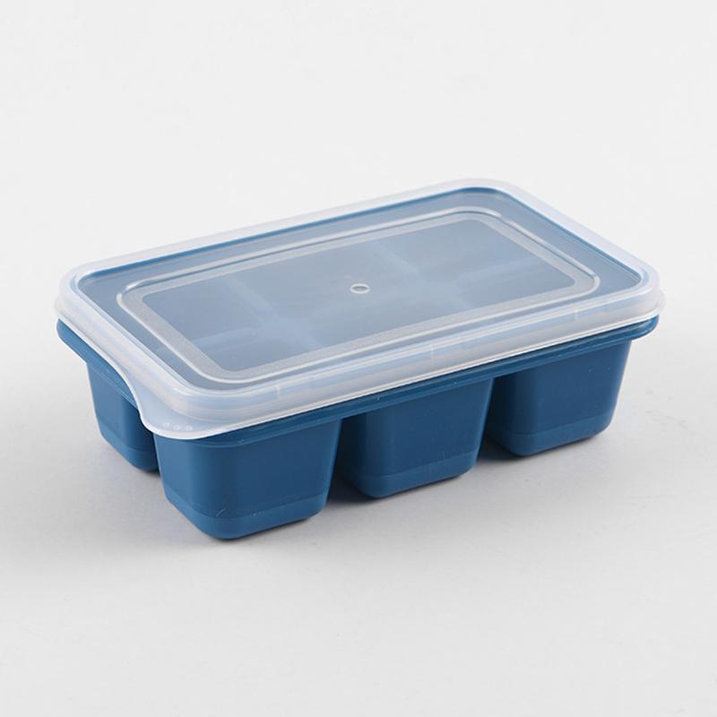 Формы для изготовления ледяных шариков с 6 сетками De Silicona без BPA со съемными крышками Форма для льда синий