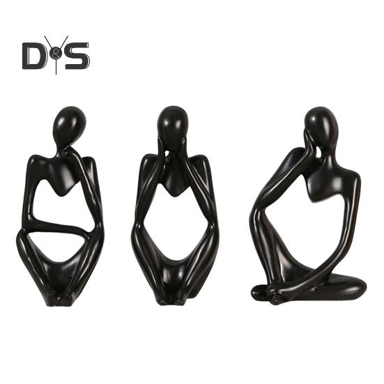 3 шт. абстрактная фигурка мыслителя, мини-статуэтка сидящего мыслителя из смолы, скульптура для гостиной, домашнего офиса, книжной полки, украшения для рабочего стола
3 шт. абстрактная фигурка мыслителя, мини-статуэтка сидящего мыслителя из смолы, скульптура для гостиной, домашнего офиса, книжной полки, украшения для рабочего стола