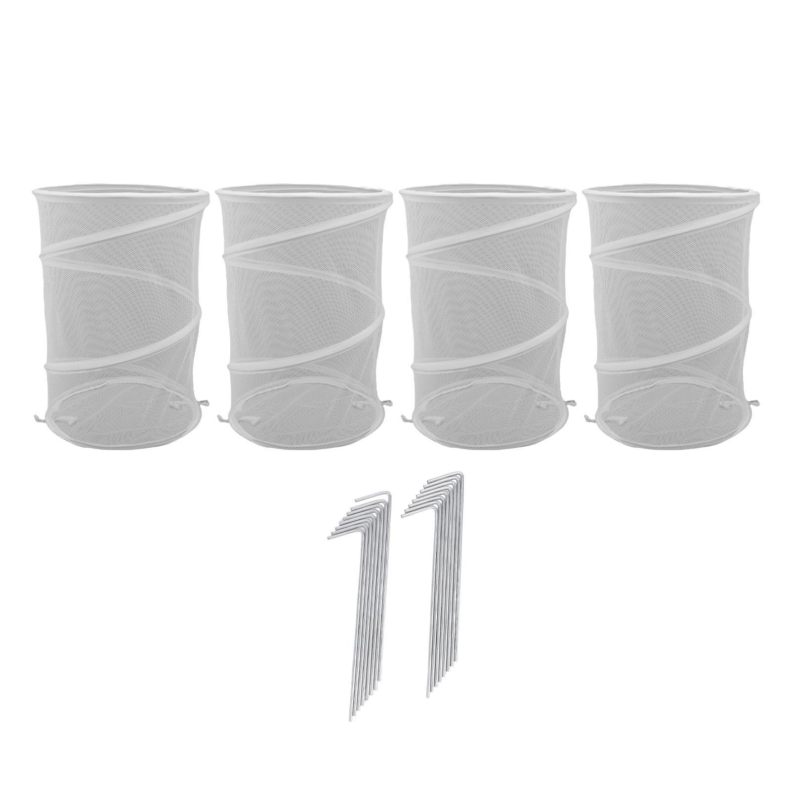 4PCS Pop Up Plant Covers with 16 Ground Nails Folding Mesh Plants Protector Cage for Garden Courtyard Orchard білий
4PCS Pop Up Plant Covers with 16 Ground Nails Folding Mesh Plants Protector Cage for Garden Courtyard Orchard білий