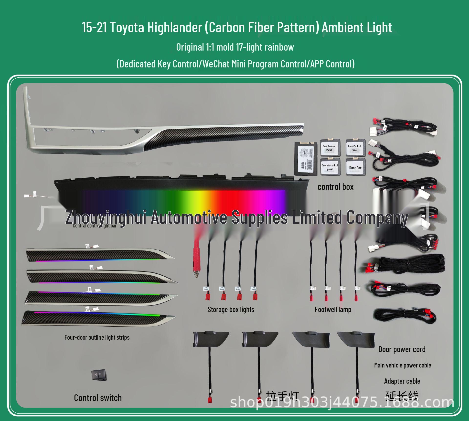 Модель 1521 Toyota Highlander Кастомный интерьер 64-цветная подсветка
Модель 1521 Toyota Highlander Кастомный интерьер 64-цветная подсветка
