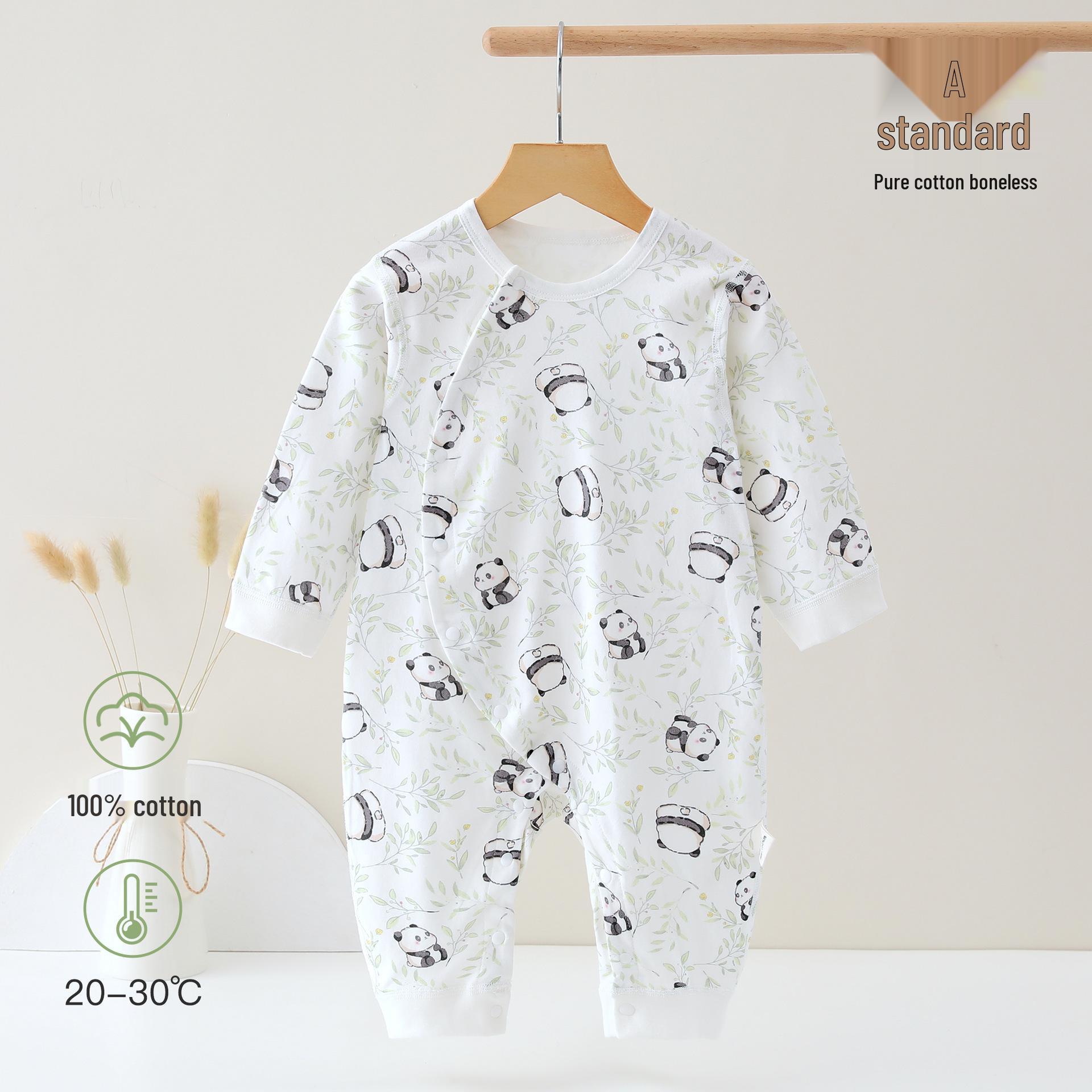 Pure Cotton Baby Romper: Spring/Autumn Bone-Free Harem Suit - Newborn Homewear & Crawling Pajamas 66 cm
Pure Cotton Baby Romper: Spring/Autumn Bone-Free Harem Suit - Newborn Homewear & Crawling Pajamas 66 cm