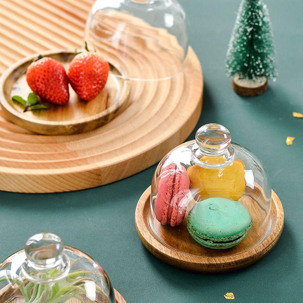 Elegant with Glass Dome Mini Cupcake Stand Dessert Plate Serving Tray Macarons Display Stand 
Elegant with Glass Dome Mini Cupcake Stand Dessert Plate Serving Tray Macarons Display Stand
