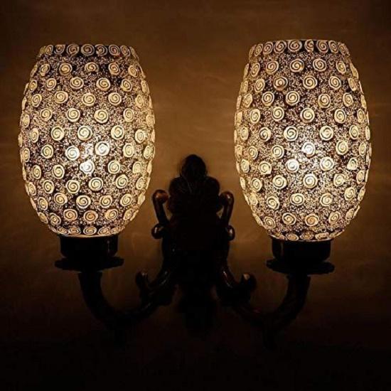 Double Dome Glass Wall lamp for Living & Home Decoration lamp without Bulb, Made in India (Clear, 50W)
Double Dome Glass Wall lamp for Living & Home Decoration lamp without Bulb, Made in India (Clear, 50W)