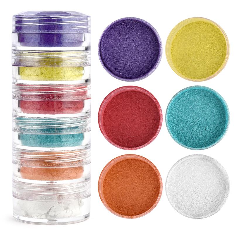 Набор из 6 цветов, перламутровый порошок, свеча, эпоксидная смола, краситель, жемчужный пигмент, аксессуары для изготовления ювелирных изделий своими руками
Набор из 6 цветов, перламутровый порошок, свеча, эпоксидная смола, краситель, жемчужный пигмент, аксессуары для изготовления ювелирных изделий своими руками