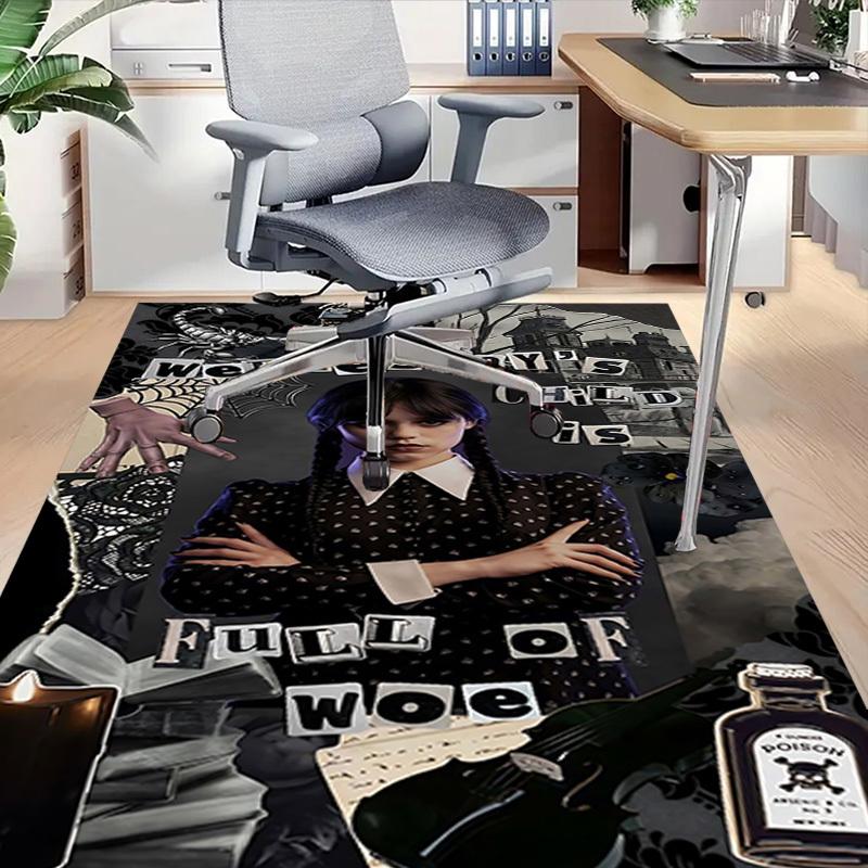 1pc Wednesday Addams, gothic Home Office, Durable Polyester Floor Mat with Easy, Office Decor, Urban Style, Nonslip Backing, Highquality Fabric 60cm by 90cm
1pc Wednesday Addams, gothic Home Office, Durable Polyester Floor Mat with Easy, Office Decor, Urban Style, Nonslip Backing, Highquality Fabric 60cm by 90cm