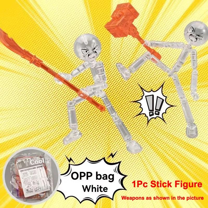 Movable Multi-jointed Action Figure Decorative Creative DIY Assembly Stickman Robot Home Office Desk Ornament Festival Gift прозорий
Movable Multi-jointed Action Figure Decorative Creative DIY Assembly Stickman Robot Home Office Desk Ornament Festival Gift прозорий