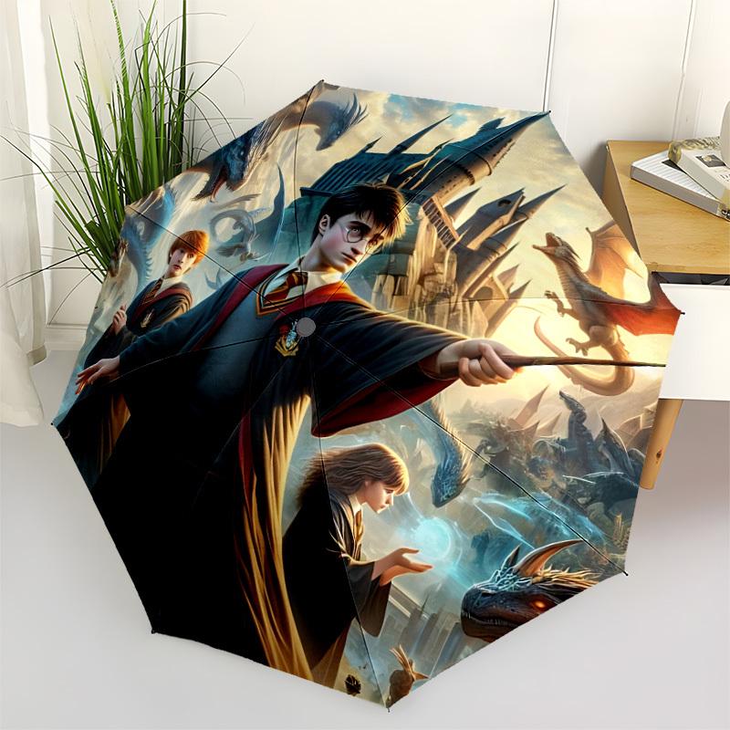 1pc Harry Potter Automatic Folding Umbrella - Compact 8-Rib Design, Durable Plastic & Iron, Perfect Gift for Friends & Family, Outdoor Umbrella, Fashi
1pc Harry Potter Automatic Folding Umbrella - Compact 8-Rib Design, Durable Plastic & Iron, Perfect Gift for Friends & Family, Outdoor Umbrella, Fashi