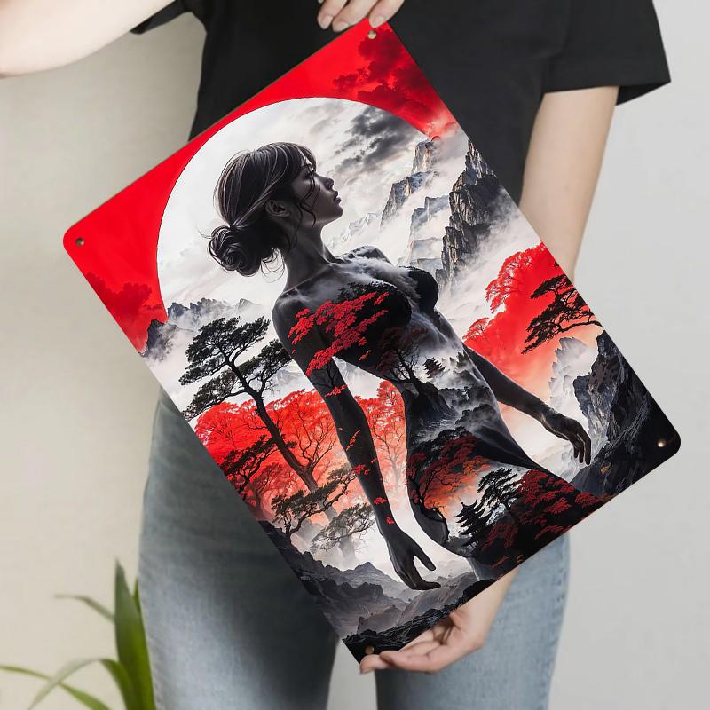 Chinese Style Beauty Silhouette Landscape Red Maple Metal Iron Painting Living Room Wall Art Decor 20x30cm(7.8x11.8inch)
Chinese Style Beauty Silhouette Landscape Red Maple Metal Iron Painting Living Room Wall Art Decor 20x30cm(7.8x11.8inch)