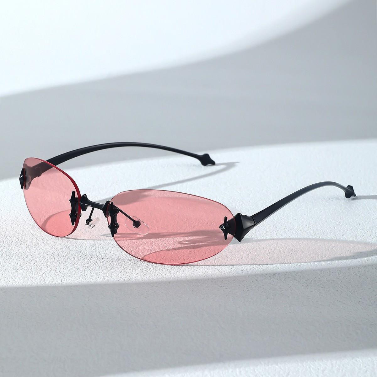 Y2K Rimless Pink Mirror Sunglasses for Women New Fashion Alloy Star Rivet Sun Glasses Ladies Hip Hop Sexy Shades Driving Uv400 красный
Y2K Rimless Pink Mirror Sunglasses for Women New Fashion Alloy Star Rivet Sun Glasses Ladies Hip Hop Sexy Shades Driving Uv400 красный