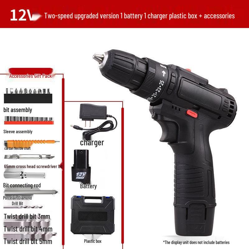 TURBOSUN 36V Cordless Two-Speed Drill CN plug (adapter included)
TURBOSUN 36V Cordless Two-Speed Drill CN plug (adapter included)