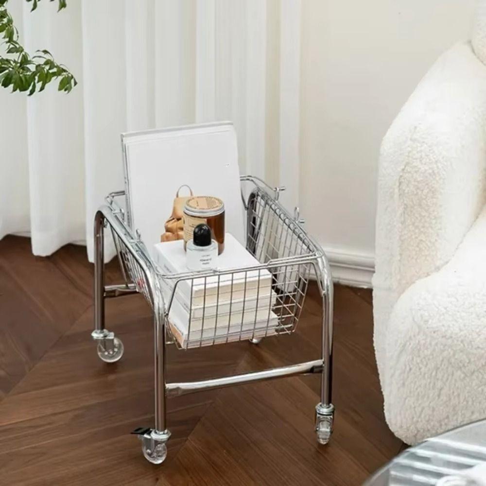 Convenient Snack Storage Basket Large Capacity Book Shelf Home Mobile Trolley Storage Rack Bedroom Basket
Convenient Snack Storage Basket Large Capacity Book Shelf Home Mobile Trolley Storage Rack Bedroom Basket
