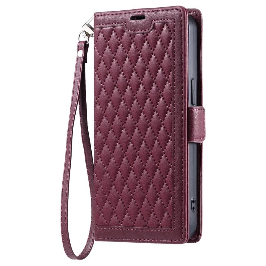 Chic Quilted Leather Phone Case for Samsung S26 S25 Edge S24 Ultra S23 FE S22 S21 S20 Plus Note20 Pocket Wallet Card Flip Cover Galaxy S26 Ultra вина червоного кольору
Chic Quilted Leather Phone Case for Samsung S26 S25 Edge S24 Ultra S23 FE S22 S21 S20 Plus Note20 Pocket Wallet Card Flip Cover Galaxy S26 Ultra вина червоного кольору