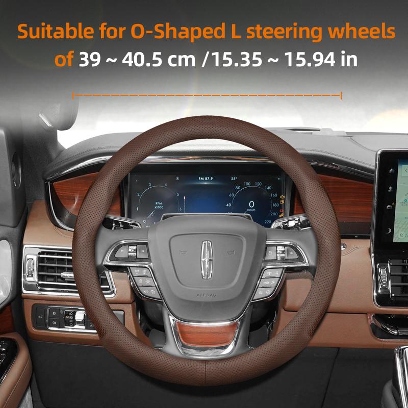 For Lincoln Z MKZ MKT MKC MKX MKS Navigator Aviator Nautilus Corsair Continental Leather Breathable Car Steering Wheel Cover
For Lincoln Z MKZ MKT MKC MKX MKS Navigator Aviator Nautilus Corsair Continental Leather Breathable Car Steering Wheel Cover