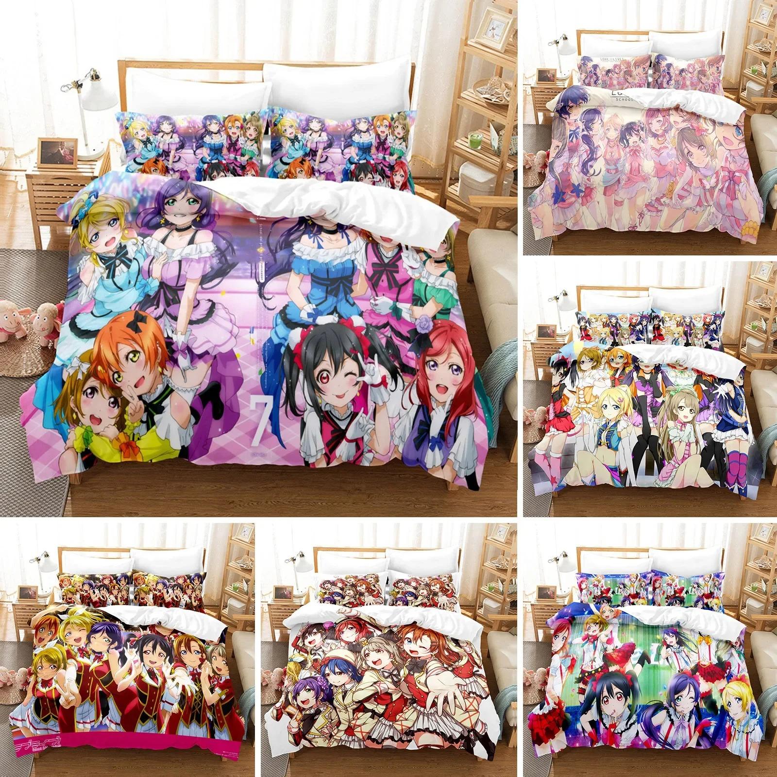 3D Printed Love Live Bedding Set Pillowcase Anime Duvet Cover Double Twin Full Queen King Adult Kids Bedclothes Quilt Cover 70x133cm 2pcs
3D Printed Love Live Bedding Set Pillowcase Anime Duvet Cover Double Twin Full Queen King Adult Kids Bedclothes Quilt Cover 70x133cm 2pcs
