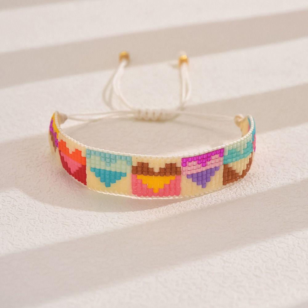 Heart Rainbow Beaded Bracelet Charm Braided Bracelet Colorful Beads Bracelet Lovers Friends Style 8
Heart Rainbow Beaded Bracelet Charm Braided Bracelet Colorful Beads Bracelet Lovers Friends Style 8