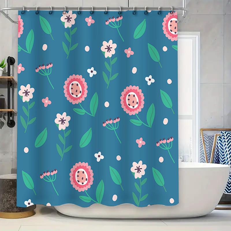Beautiful Bath Shower Curtain With Cartoon Flower Print Decorative Waterproof Fabric Fitted For Bathtub Bathroom Accessories Nav W60H190(CM)-1 Pcs
Beautiful Bath Shower Curtain With Cartoon Flower Print Decorative Waterproof Fabric Fitted For Bathtub Bathroom Accessories Nav W60H190(CM)-1 Pcs