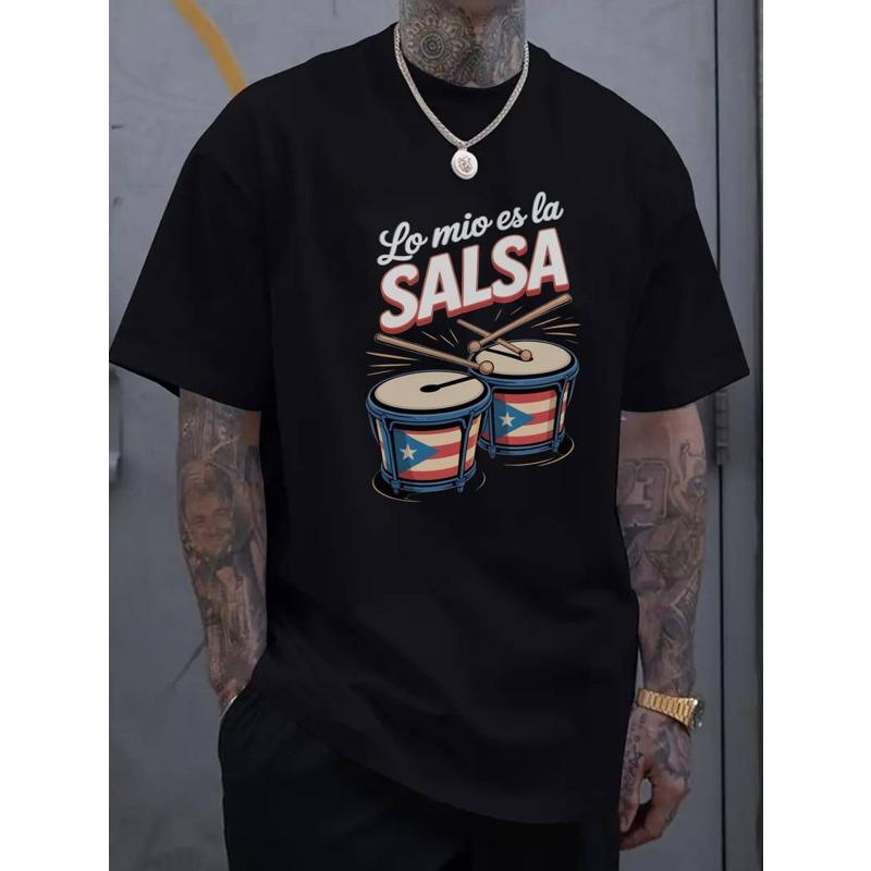 European Size Men s Latin Dance Graphic T-Shirt - From My House to the Dance Floor - Lightweight Breathable Tee - Regular Fit Short Sleeve Shirt XL чорний
European Size Men s Latin Dance Graphic T-Shirt - From My House to the Dance Floor - Lightweight Breathable Tee - Regular Fit Short Sleeve Shirt XL чорний