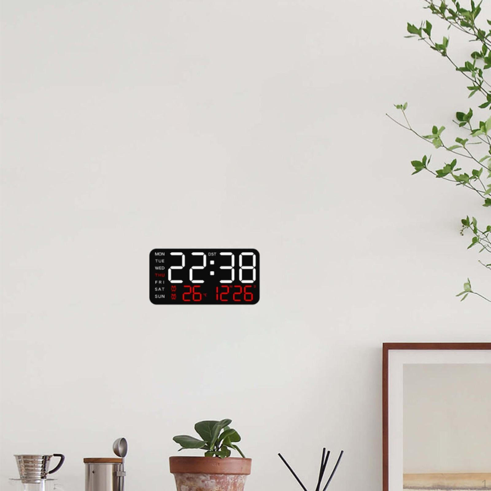 Цифровой будильник, электрические часы, 12/24 ч, диммер, универсальный настенный светодиодный стол для Black w Red Light
Цифровой будильник, электрические часы, 12/24 ч, диммер, универсальный настенный светодиодный стол для Black w Red Light