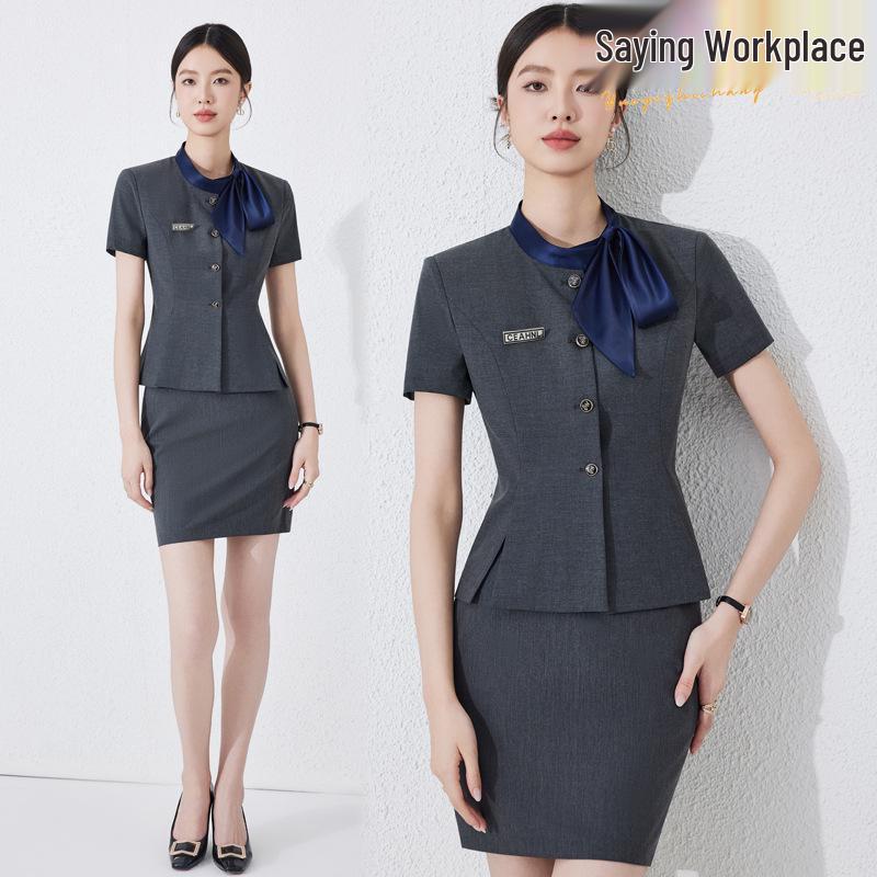 Chic Professional Summer Uniform: Stylish Short-Sleeve Workwear for Beauty Salon, Hotel, and Retail Managers XXL
Chic Professional Summer Uniform: Stylish Short-Sleeve Workwear for Beauty Salon, Hotel, and Retail Managers XXL