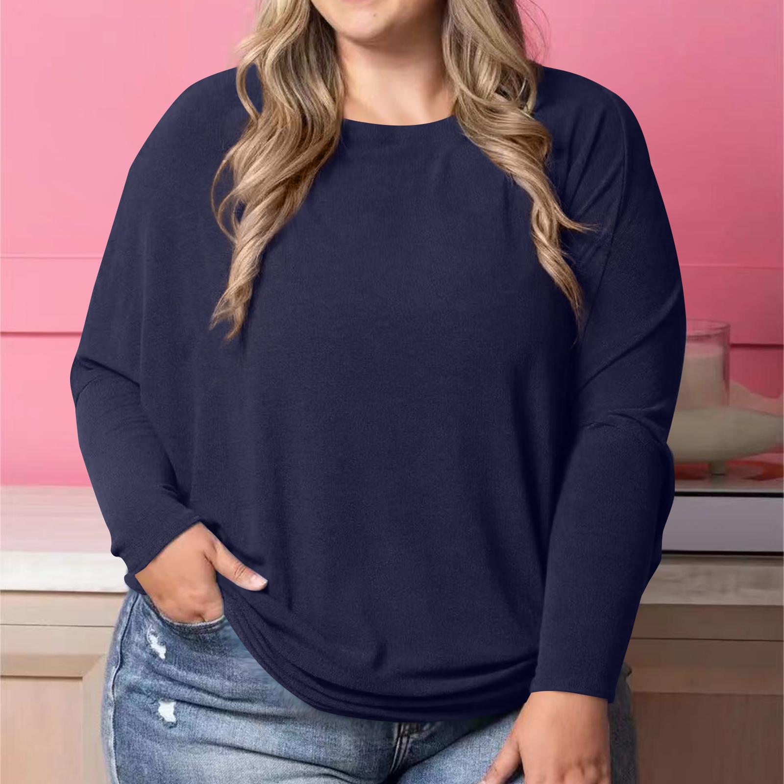 Женская модная повседневная однотонная блузка оверсайз с длинным рукавом свободного кроя XXXL тёмно-синий
Женская модная повседневная однотонная блузка оверсайз с длинным рукавом свободного кроя XXXL тёмно-синий