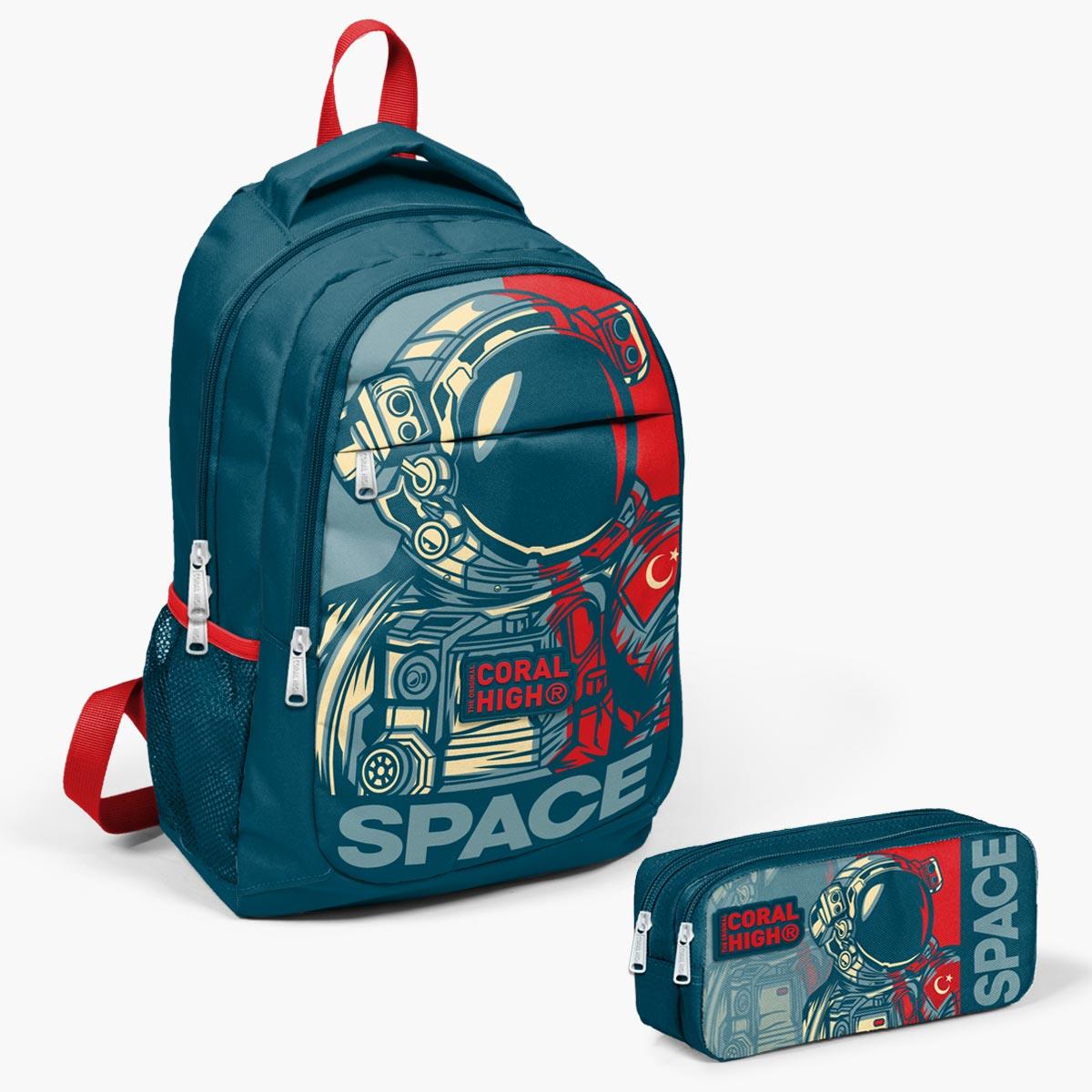 Набор школьных сумок Coral High Kids Indigo Red с рисунком космонавта из 2 предметов SET0214389
Набор школьных сумок Coral High Kids Indigo Red с рисунком космонавта из 2 предметов SET0214389