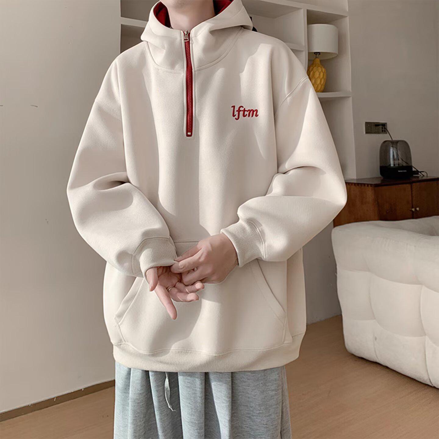 Men s Trendy Half-Zip Hooded Sweatshirt - Autumn/Winter Versatile Heavyweight Jacket Extra Large
Men s Trendy Half-Zip Hooded Sweatshirt - Autumn/Winter Versatile Heavyweight Jacket Extra Large