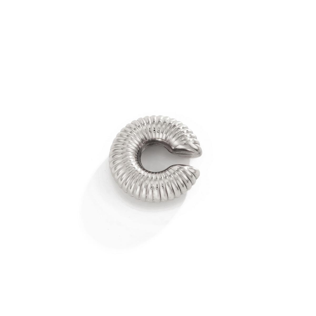 1Pc Stainless Steel C Shape Clip Earrings for Men Women Texture Hammered Clip On Earrings No Fading Fake Piercing Ear Clips
1Pc Stainless Steel C Shape Clip Earrings for Men Women Texture Hammered Clip On Earrings No Fading Fake Piercing Ear Clips