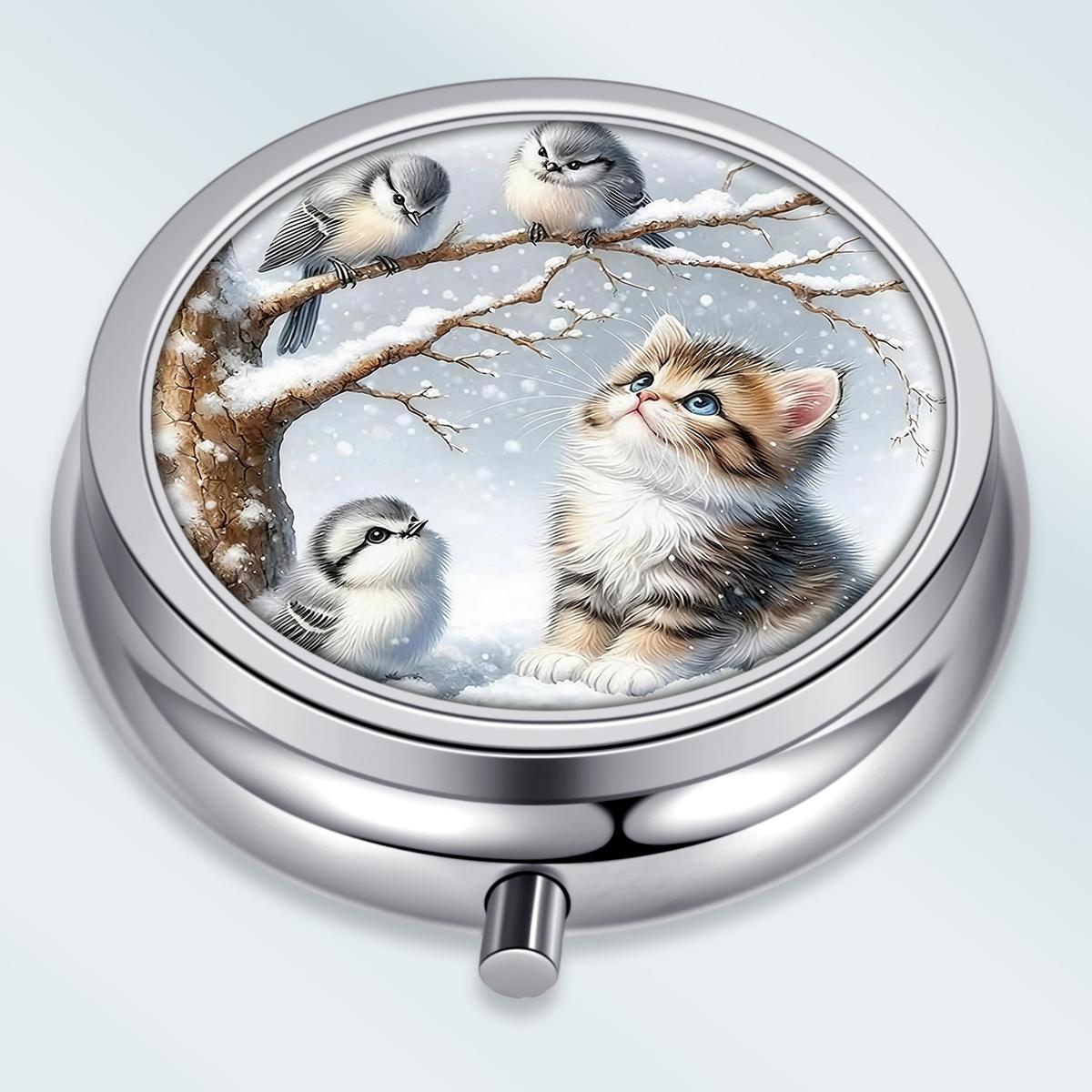 Portable Pill Box with 3 Compartments, Mini Metal Medicine Organizer Case, Cute Printed Pill Container for Vitamins, Pills, Jewelry, Travel, Daily Use разноцветный
Portable Pill Box with 3 Compartments, Mini Metal Medicine Organizer Case, Cute Printed Pill Container for Vitamins, Pills, Jewelry, Travel, Daily Use разноцветный