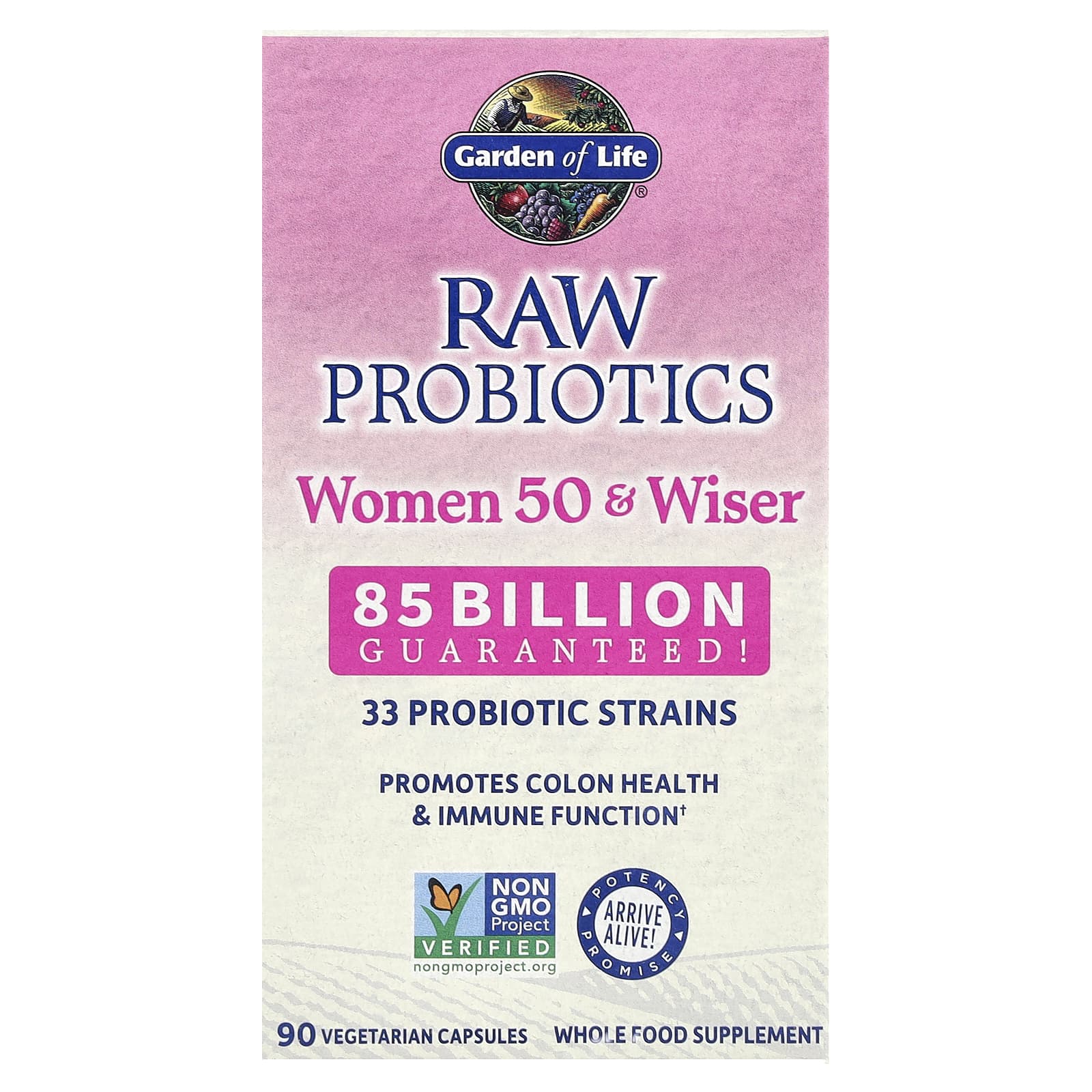 Raw Probiotics, Women 50+, 90 Veggie Caps
Raw Probiotics, Women 50+, 90 Veggie Caps