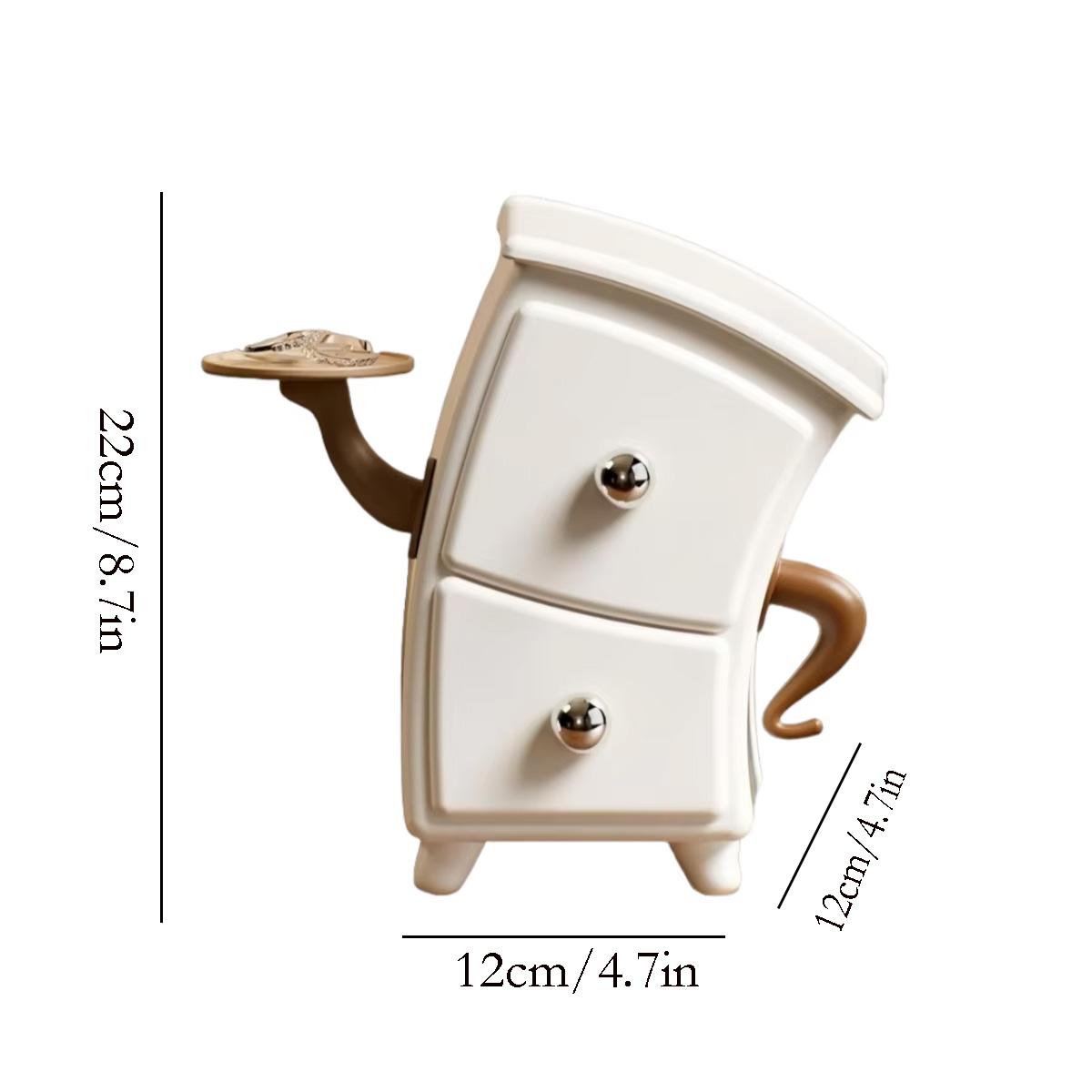 Cute Curvy Mini Desk Organizer Cabinet with Tray | Aesthetic 2-Drawer Storage Box for Vanity/Office/Collectibles білий
Cute Curvy Mini Desk Organizer Cabinet with Tray | Aesthetic 2-Drawer Storage Box for Vanity/Office/Collectibles білий