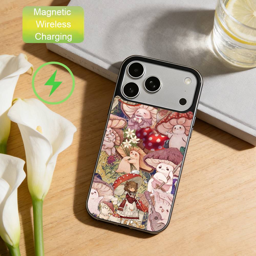 Cartoon M-Mushroom Phone Case For iPhone17,16,15,14,13,12,11 Max Black Wireless Charging Protecitve Cover iPhone16PRO
Cartoon M-Mushroom Phone Case For iPhone17,16,15,14,13,12,11 Max Black Wireless Charging Protecitve Cover iPhone16PRO