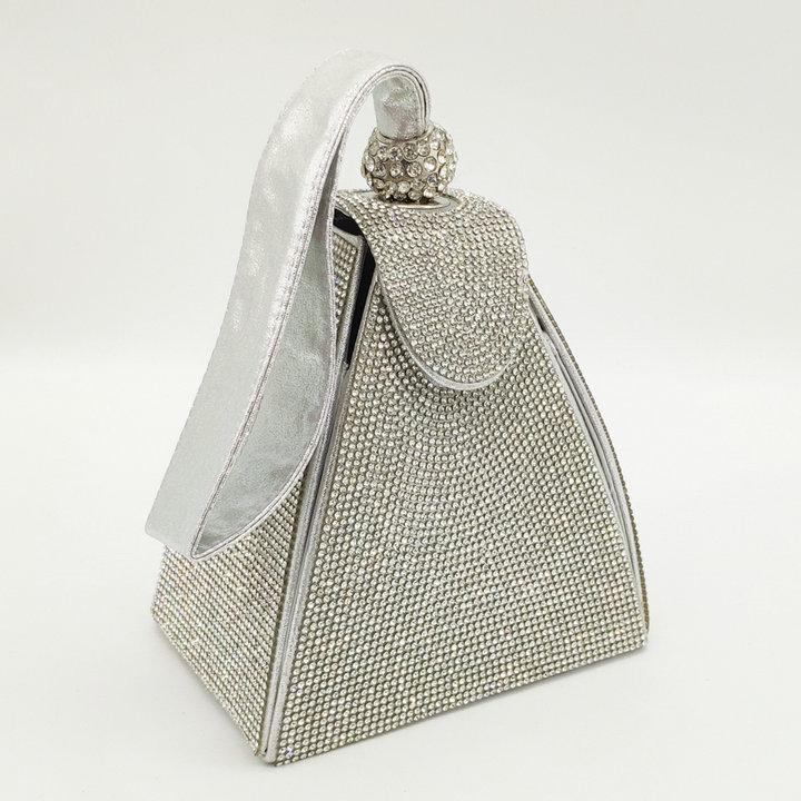 Boutique De FGG Pyramid Shape Crystal Clutch Evening Bags for Women Formal Party Rhinestone Purse Bridal Wedding Handbags Mini серебряный
Boutique De FGG Pyramid Shape Crystal Clutch Evening Bags for Women Formal Party Rhinestone Purse Bridal Wedding Handbags Mini серебряный