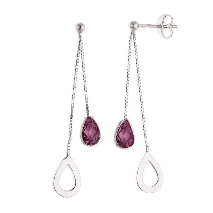 Earrings - LOLA VAN DER KEEN - Elinor - Solid Rhodium-Plated 925 Silver - Amethyst - Dangling Hook
Earrings - LOLA VAN DER KEEN - Elinor - Solid Rhodium-Plated 925 Silver - Amethyst - Dangling Hook