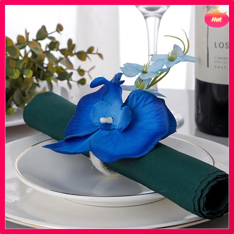 12PCS Handmade Orchid Flower Napkin Rings Blue Flower Holders Handcraft Serviette Buckles Rings For Wedding Table Decor
12PCS Handmade Orchid Flower Napkin Rings Blue Flower Holders Handcraft Serviette Buckles Rings For Wedding Table Decor