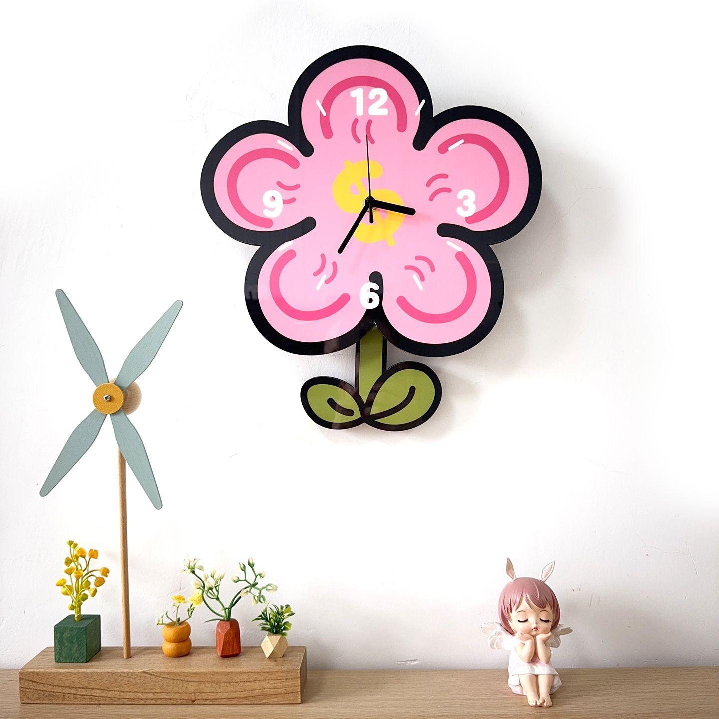 Simple and Creative Cartoon Flower Clock, Silent Wall Clock for Living Room and Dining Room, Cute Clock
Simple and Creative Cartoon Flower Clock, Silent Wall Clock for Living Room and Dining Room, Cute Clock