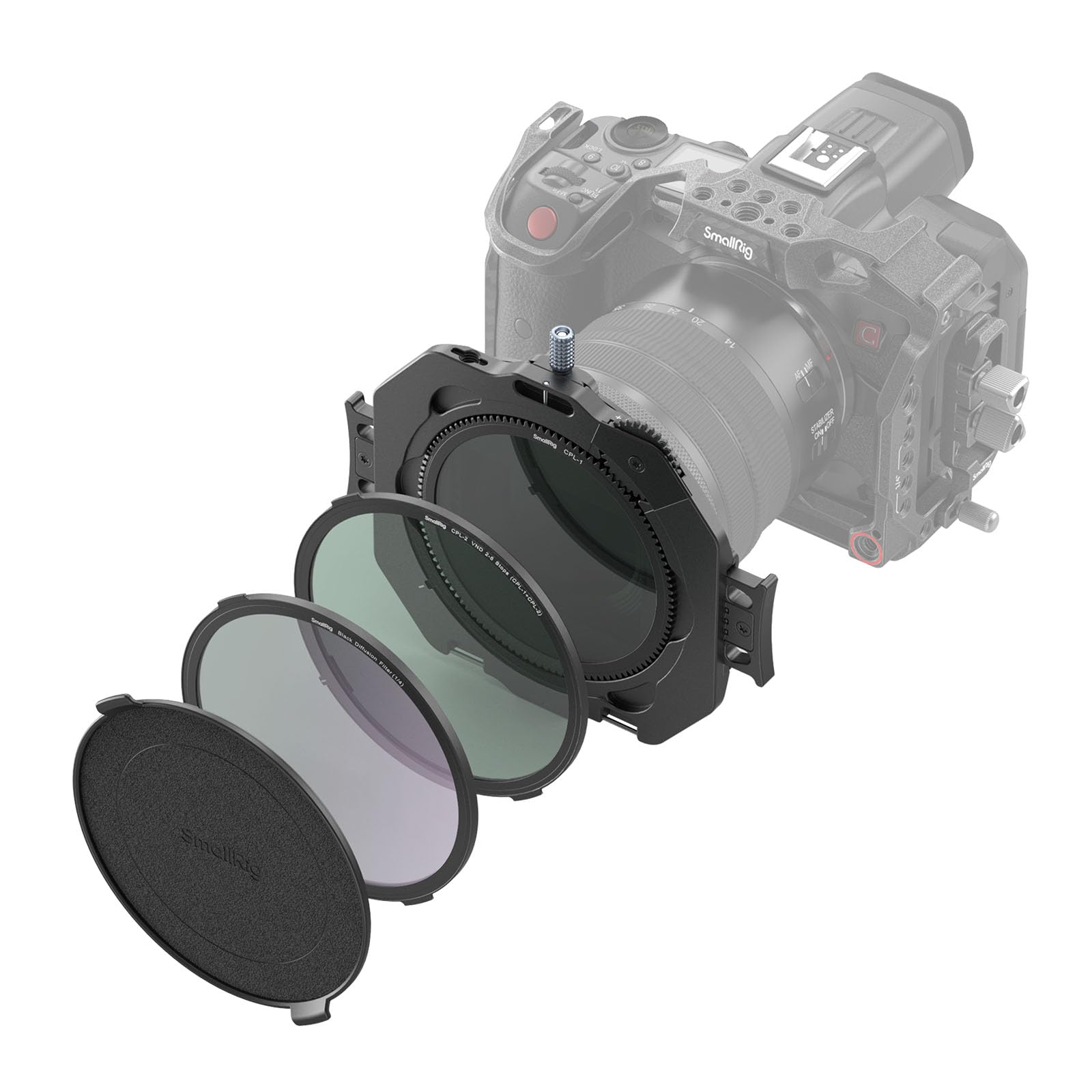 SMALLRIG Filter Kit 67mm 82mm Adjustable Clamp with CPL Filter and Black Diffusion Filter for DSLR Mirrorless Cameras 4412 - 1/4
SMALLRIG Filter Kit 67mm 82mm Adjustable Clamp with CPL Filter and Black Diffusion Filter for DSLR Mirrorless Cameras 4412 - 1/4
