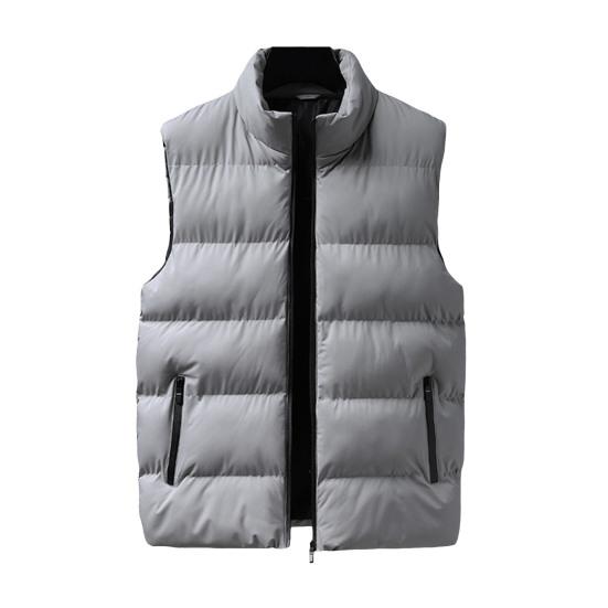 Men Waistcoat Stand Collar Sleeveless Zippered Pockets Solid Color Vest Coat Thickened XXXL
Men Waistcoat Stand Collar Sleeveless Zippered Pockets Solid Color Vest Coat Thickened XXXL