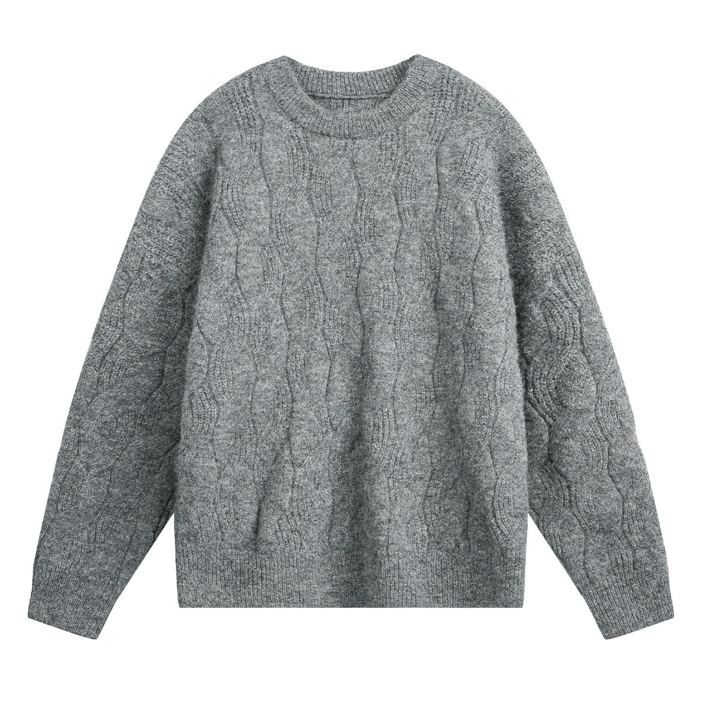 Heavy-duty Thickened Texture Twisted Solid Color Round Neck Sweater Men s Autumn and Winter Soft Waxy Texture Retro Loose Knit Sweater Jacket XXXL сірий
Heavy-duty Thickened Texture Twisted Solid Color Round Neck Sweater Men s Autumn and Winter Soft Waxy Texture Retro Loose Knit Sweater Jacket XXXL сірий