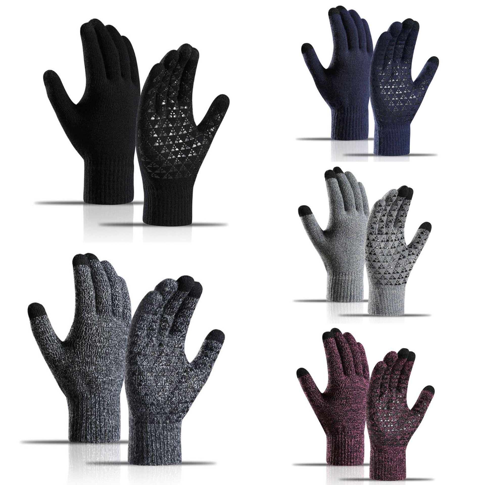 Winter warm touch screen gloves padded and thickened cold anti-slip riding wool knitted gloves
Winter warm touch screen gloves padded and thickened cold anti-slip riding wool knitted gloves