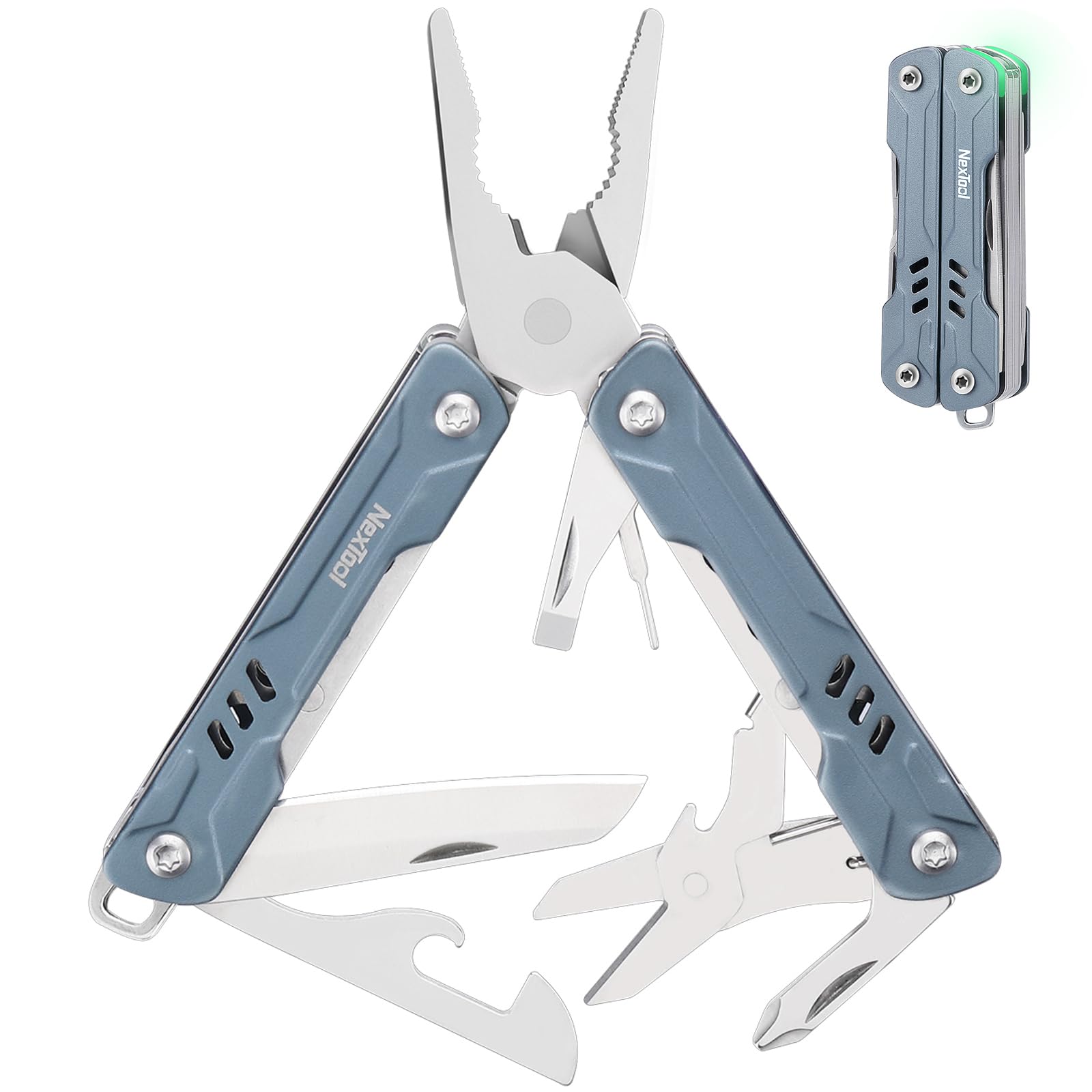 Мультитул NexTool Mini Sailor Компактный мультитул с плоскогубцами, ножницами, экстрактором, отверткой, 11-в-1, подарок для мужчин, синий S11
Мультитул NexTool Mini Sailor Компактный мультитул с плоскогубцами, ножницами, экстрактором, отверткой, 11-в-1, подарок для мужчин, синий S11