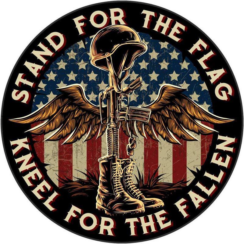 Kneeling Battlefield Cross Flag for Fallen Patriots - Perfect for Vehicles & Boats Standard
Kneeling Battlefield Cross Flag for Fallen Patriots - Perfect for Vehicles & Boats Standard