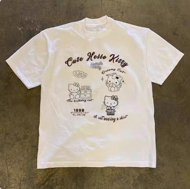 Sanrio 2026 Summer Comic Form Hello Kitty Image 100 Cotton Printed Casual Tshirt Adult Children Parentchild Top Casual Wear S
Sanrio 2026 Summer Comic Form Hello Kitty Image 100 Cotton Printed Casual Tshirt Adult Children Parentchild Top Casual Wear S