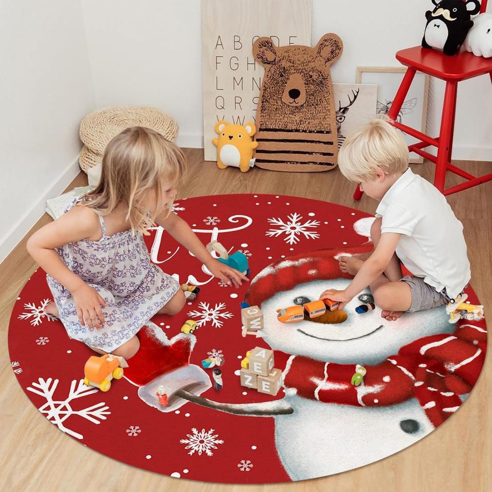 Christmas Activities Tree Design Round Rug NonSlip Floor Mat for Festive Living Room Bedroom Decor Holiday Party Home Carpet 100cm
Christmas Activities Tree Design Round Rug NonSlip Floor Mat for Festive Living Room Bedroom Decor Holiday Party Home Carpet 100cm