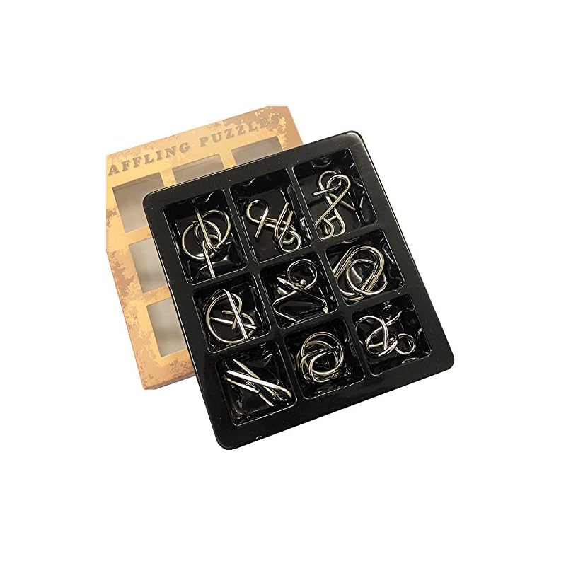 TKS 9-piece circle of wisdom set 3D puzzle brain training educational toys Killing time solving riddles education toys made of metal Can be enjoyed by
TKS 9-piece circle of wisdom set 3D puzzle brain training educational toys Killing time solving riddles education toys made of metal Can be enjoyed by