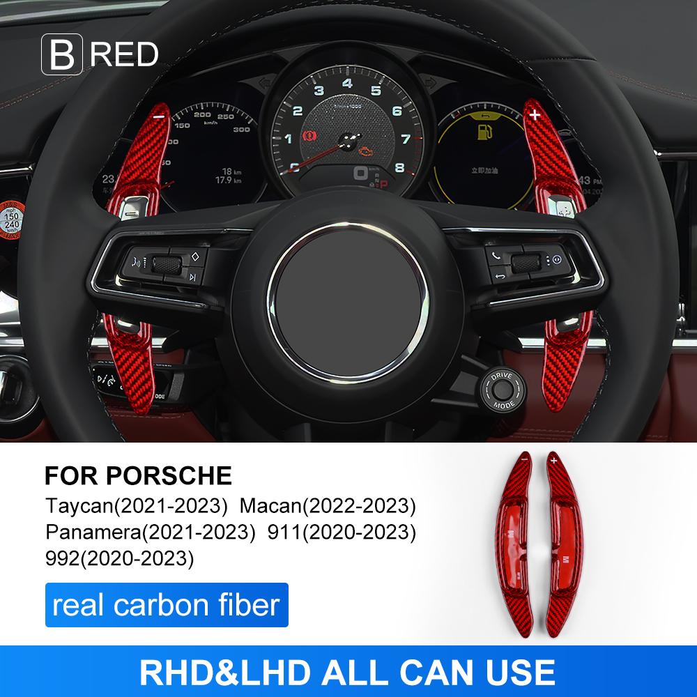 Real Hard Carbon Fiber Sticker For Porsche Taycan Panamera Macan 911 992 Car Steering Wheel Paddle Shifter Cover Interior Trim червоний
Real Hard Carbon Fiber Sticker For Porsche Taycan Panamera Macan 911 992 Car Steering Wheel Paddle Shifter Cover Interior Trim червоний
