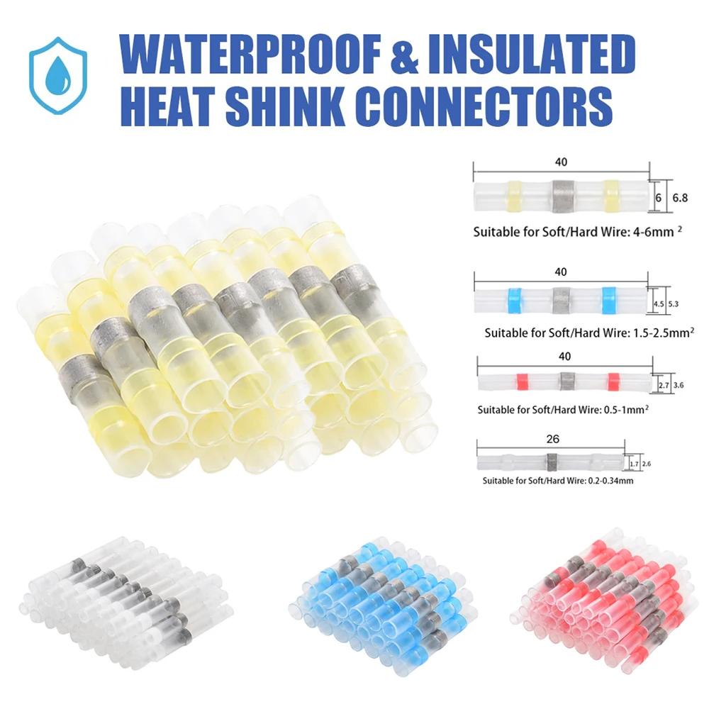 100PCS Heat Shrinkable Wire Connectors SST21 Waterproof Sleeve AWG22-18 Butt Electrical Splice Tinned Solder Seal Terminal
100PCS Heat Shrinkable Wire Connectors SST21 Waterproof Sleeve AWG22-18 Butt Electrical Splice Tinned Solder Seal Terminal