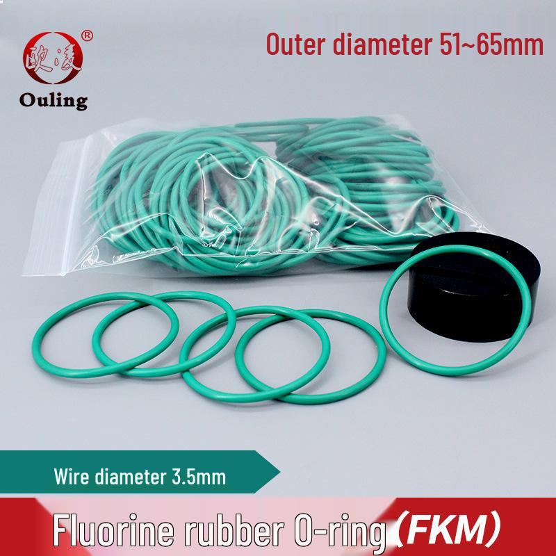 Green Fluororubber O-ring, OD 51-65mm*3.5mm OD 51*3.5mm (1 piece)
Green Fluororubber O-ring, OD 51-65mm*3.5mm OD 51*3.5mm (1 piece)