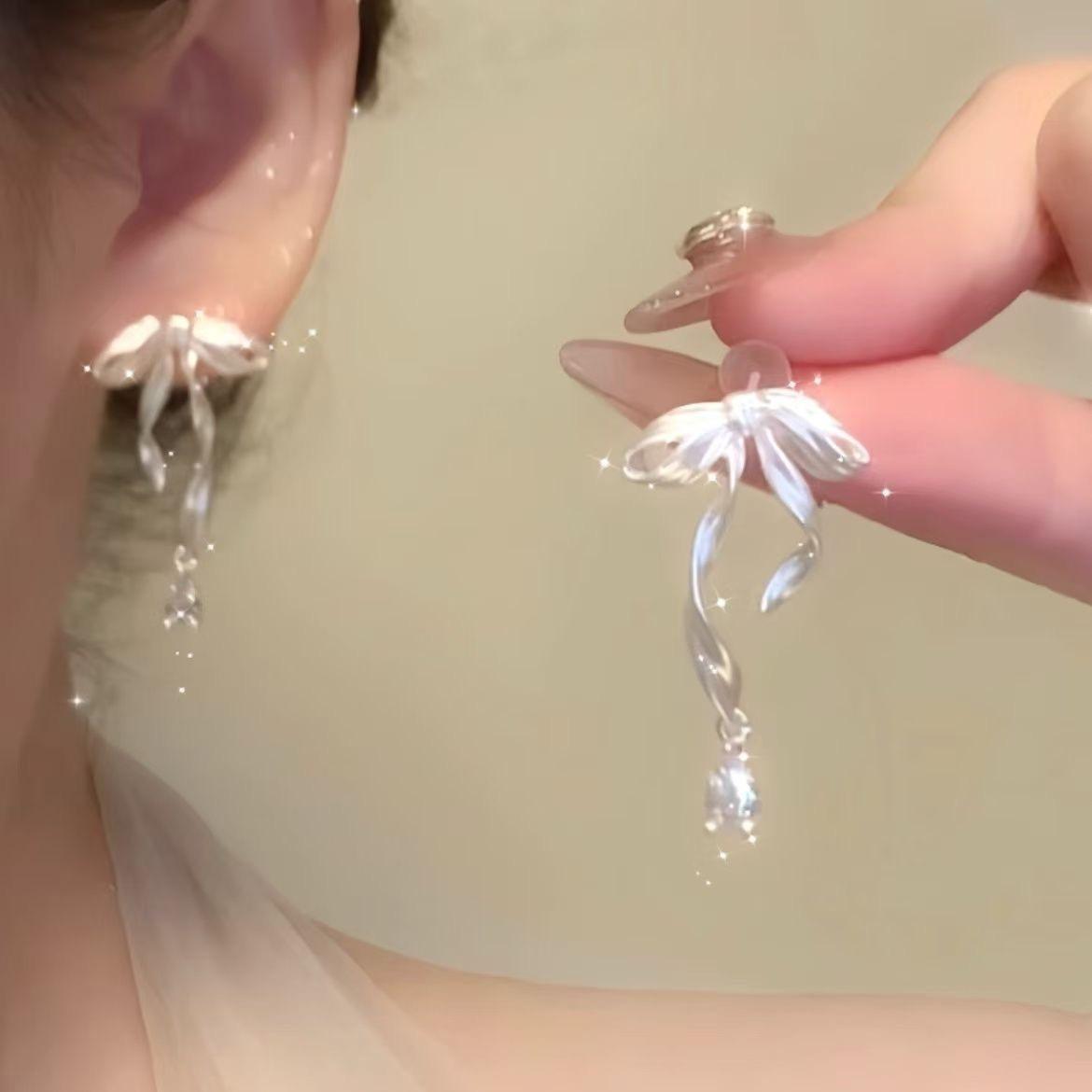 Sweet Dream Ballet Super Fairy Girly Bow Sweet Earrings Delicate Premium Earrings Earrings Earrings Clips
Sweet Dream Ballet Super Fairy Girly Bow Sweet Earrings Delicate Premium Earrings Earrings Earrings Clips