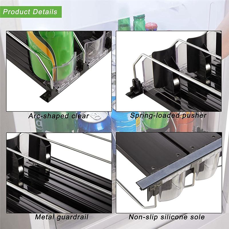 A34R Soda Can Dispenser Fridge Can Dispenser For Refrigerator With Adjustable Glide - Perfect For Soda, Beer, And Other Beverage NONE
A34R Soda Can Dispenser Fridge Can Dispenser For Refrigerator With Adjustable Glide - Perfect For Soda, Beer, And Other Beverage NONE