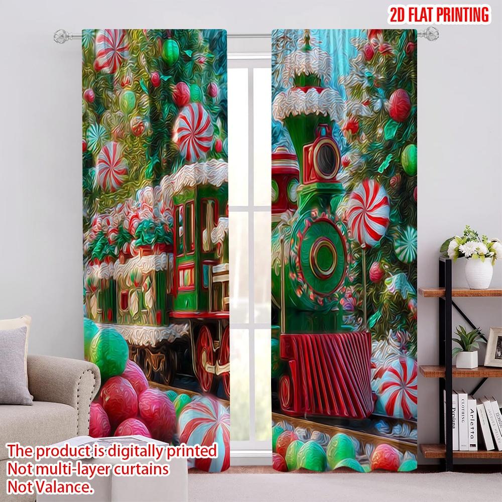 2pcs,2D plane printing Pattern Curtains Christmas Candy Train Versatile Fabric (without rod) Holiday for Living Room, Bedroom, 52.50 × 116.00 cm 2 pcs
2pcs,2D plane printing Pattern Curtains Christmas Candy Train Versatile Fabric (without rod) Holiday for Living Room, Bedroom, 52.50 × 116.00 cm 2 pcs